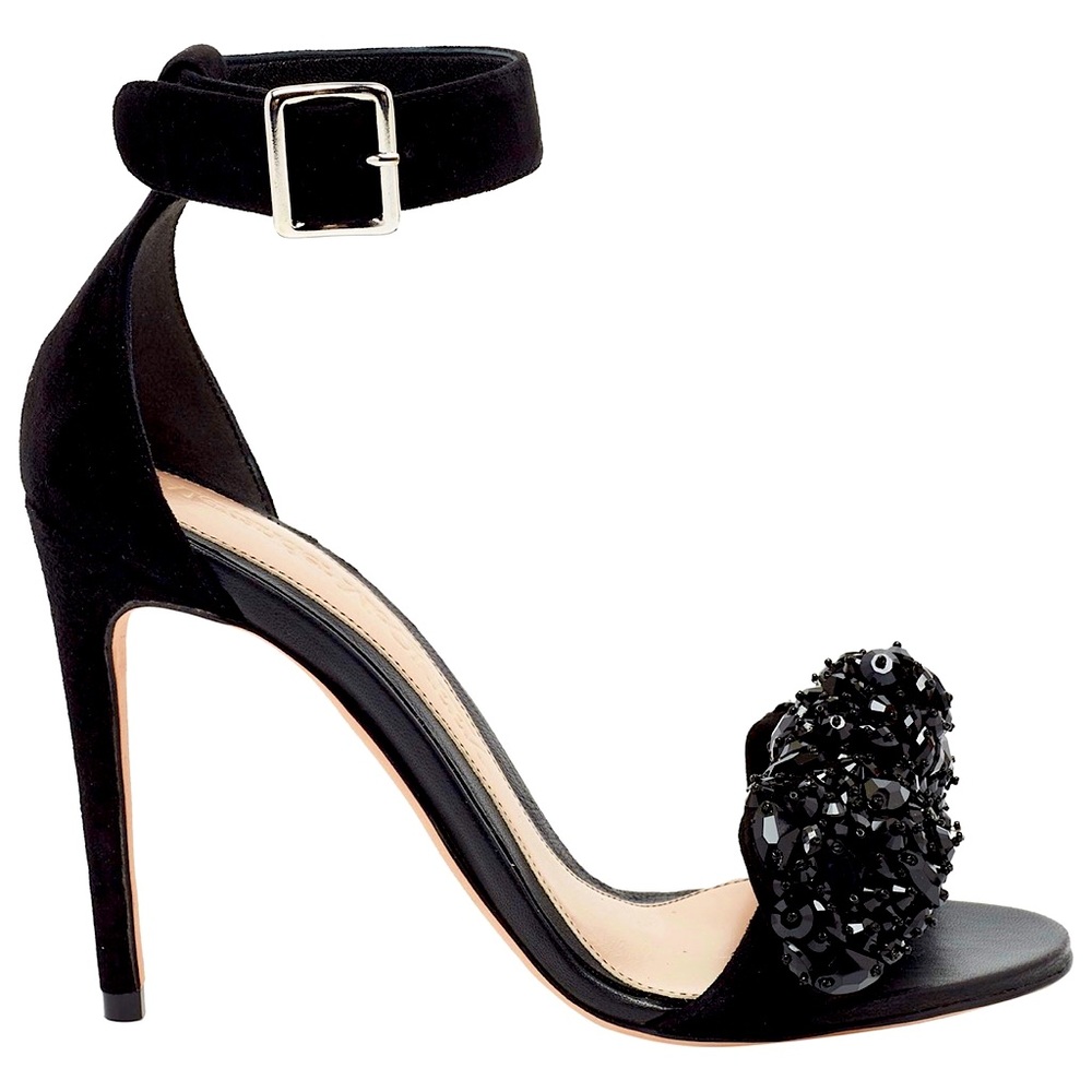 Alexander McQueen Embellished Bow Sandals (Size 9)